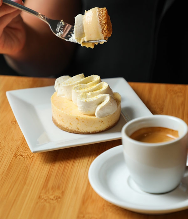 Pastry and coffee